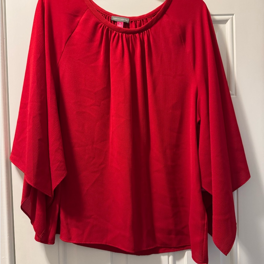 Vince Camuto Vibrant Red Blouse